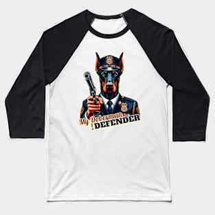 Doberman Police Baseball T-Shirt